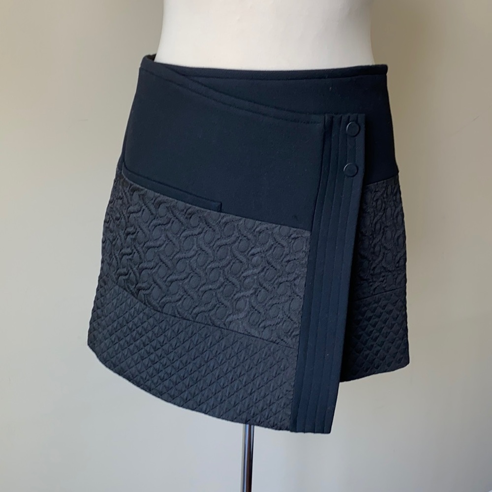 Zara Black Asymmetrical Skirt (Size S)